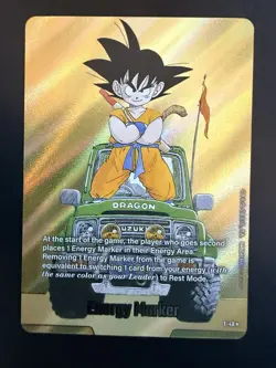 Bandai Dragon Ball Super Card Game Energy Marker Son Goku Foil E-48 - Image 1