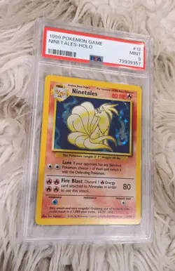 Pokemon TCG 1999 Ninetales Holo RARE Card Base Set 12/102 PSA 9 - Image 1