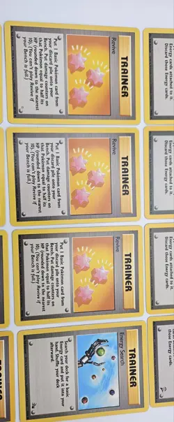 Pokemon Trainer Card Lot Super Energy Removal Revive Energy Search WOTC LP–NM - Image 4