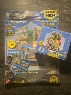 Panini 2020 Mojang Minecraft Adventure Trading Card Starter Pack & Box-18 packs - Image 1