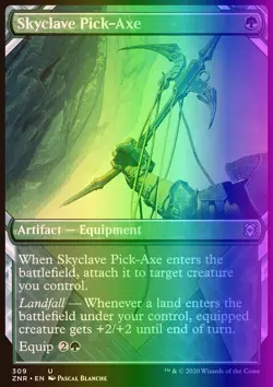 MTG Magic the Gathering Skyclave Pick-Axe (309/457) Zendikar Rising LP FOIL - Image 1