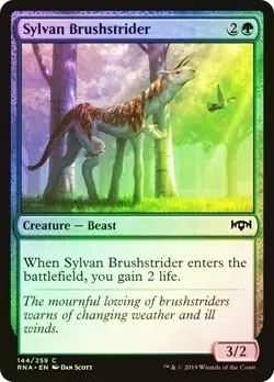 MTG FOIL Sylvan Brushstrider - Ravnica Allegiance #144 - Image 1