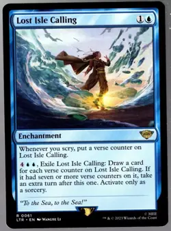 Lost Isle Calling 0061 Non Foil Rare Lord of the Rings MTG Near Mint - Image 1