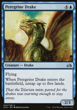 MTG Magic the Gathering Peregrine Drake (22/175) Planechase Anthology LP - Image 1