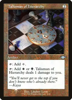 MTG Talisman of Hierarchy Etched ** Modern Horizons 1 Timeshifts ** English (NM) - Image 1