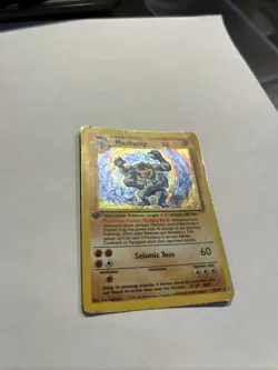 1999Pokemon Machamp Holo Rare 1st Edition Card Base Set 8/102 Deck Exclusive - Image 3