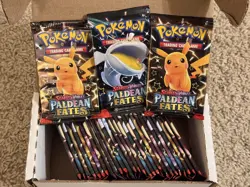 Pokemon Paldean Fates Sealed Booster Pack Lot x30 - Image 1
