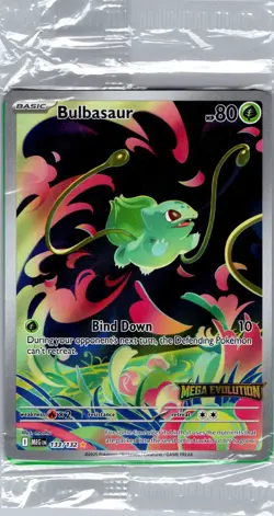 Bulbasaur - (Mega Evolution Stamped) 133/132 - Pokemon Card - Sealed - Image 1