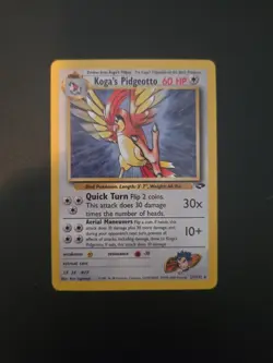 Koga's Pidgeotto 27/132 Gym Challenge Pokemon Card 2000 WOTC Rare LP - Image 1