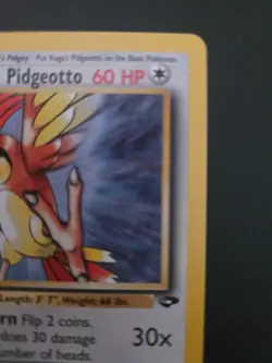 Koga's Pidgeotto 27/132 Gym Challenge Pokemon Card 2000 WOTC Rare LP - Image 4