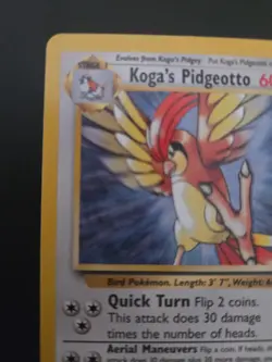 Koga's Pidgeotto 27/132 Gym Challenge Pokemon Card 2000 WOTC Rare LP - Image 5
