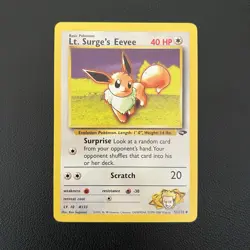 Pokemon TCG Lt. Surge's Eevee Gym Challenge 51/132 Uncommon Unlimited - NM - Image 1