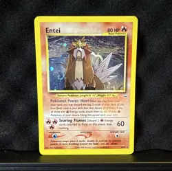 Pokemon Entei Neo Revelation Holo Rare Basic 6/64 2001 Pokemon TCG - Image 1