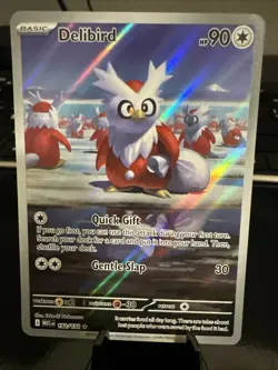 Delibird 152/132 Me01: Mega Evolution Holo Pokemon NM - Image 1