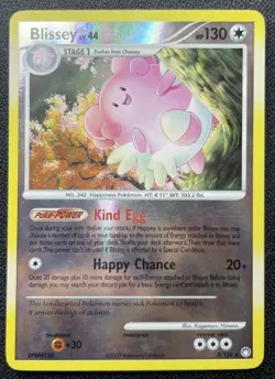 Pokemon Blissey 5/123 Reverse Holo Rare Mysterious Treasures HP - Image 1