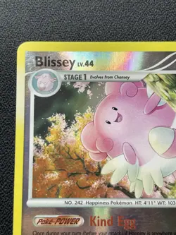 Pokemon Blissey 5/123 Reverse Holo Rare Mysterious Treasures HP - Image 2