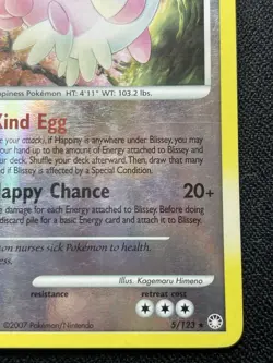 Pokemon Blissey 5/123 Reverse Holo Rare Mysterious Treasures HP - Image 5