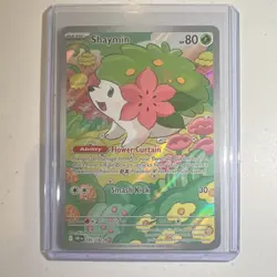 Pokemon Shaymin Illustration Rare Full Art Holo Sv10: Destined Rivals 185/182 - Image 1