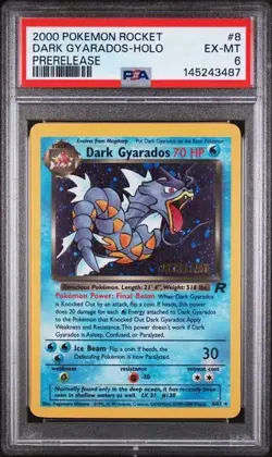 Pokemon Dark Gyarados Holo Ultra Rare Prerelease Psa 6EX-MT Graded - Image 1