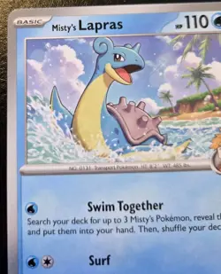 Misty's Lapras 050/182 Common Scarlet & Violet: Destined Rivals Pokemon TCG - Image 2