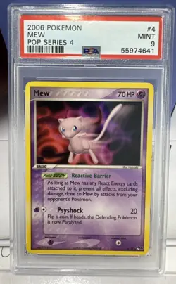 Mew Pop Series 4 Pokemon TCG 2006 PSA 9 Mint - Image 1