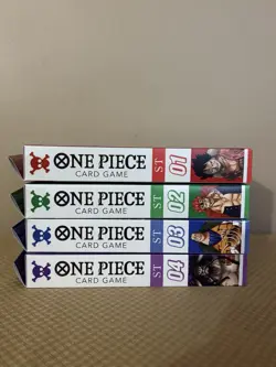 ONE PIECE TCG: STARTER DECK 1-4 (ST-01, 02, 03, 04) NEW FACTORY SEALED ENGLISH - Image 4
