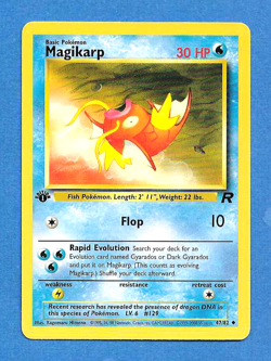 MAGIKARP 2000 POKEMON TEAM ROCKET 1ST EDITION UNCOMMON CARD 47/82 NMMT - Image 1
