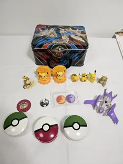 Pokemon Figure Toy Lot Of 16 - Pikachu, Burgher King, 90's, Empty Cards Box. - Image 1