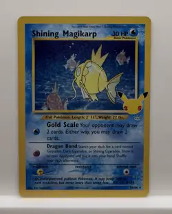 Pokemon TCG Shining Magikarp Card 25th Anniversary Edition 66/64 Celebrations - Image 1
