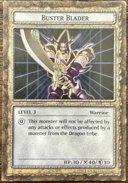 2003 Yu-Gi-Oh! Dungeon Dice Monsters Buster Blader #ST-04 CARD ONLY - Image 1