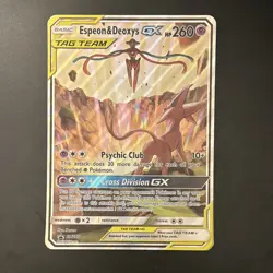 Espeon & Deoxys GX Tag Team Jumbo Cards Holo Black Star Promo SM240 - Image 1