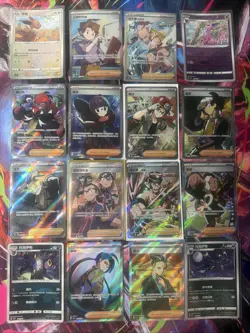 Pokemon 16 Card Lot nm Full Art Trainer HOLO Rare Hits Only F100 - Image 1
