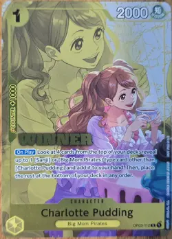 Charlotte Pudding OP03-112 Winner Championship Tournament Promo One Piece Card - Image 1