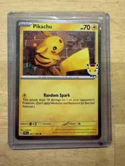 Pikachu 051/162 2026 Pokemon Day - 30th Anniversary Stamped Promo Card (NM) - Image 1