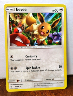 POKEMON EEVEE 48/68 HOLO RARE HIDDEN FATES NM NEAR MINT - Image 1