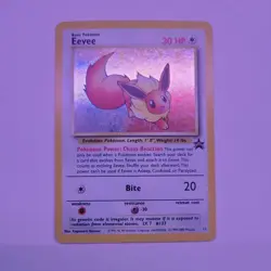 Pokemon Eevee 11/53 Black Star Promo Holo Card WOTC - Image 1