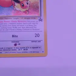 Pokemon Eevee 11/53 Black Star Promo Holo Card WOTC - Image 2