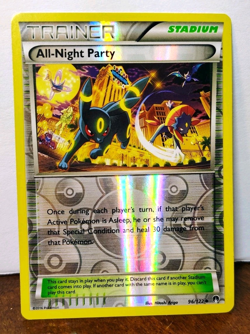 POKEMON ALL-NIGHT PARTY 96/122 REVERSE HOLO BREAKPOINT MP-LP UMBREON - Image 1