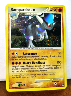 POKEMON RAMPARDOS 33/123 COSMOS HOLO RARE MYSTERIOUS TREASURES MP-HP - Image 1