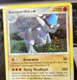 POKEMON RAMPARDOS 33/123 COSMOS HOLO RARE MYSTERIOUS TREASURES MP-HP - Image 5
