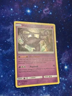 POKEMON MEWTWO 75/214 CRACKED ICE HOLO RARE UNBROKEN BONDS THEME DECK HP - Image 3