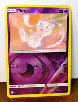 POKEMON MEW 32/68 REVERSE HOLO RARE HIDDEN FATES LP - Image 1