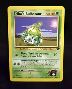 Pokemon TCG - ERIKA'S BULBASAUR - #39 - UNLIMITED - GYM CHALLENGE (2000) - LP/NM - Image 1