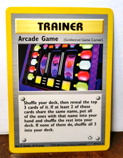 POKEMON ARCADE GAME 83/111 NON-HOLO RARE NEO GENESIS LP-NM - Image 1