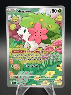 Pokemon TCG Shaymin 185/182 Sv10: Destined Rivals Illustration Rare IR Mint - Image 1