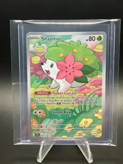 Pokemon TCG Shaymin 185/182 Sv10: Destined Rivals Illustration Rare IR Mint - Image 4