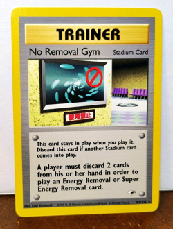 POKEMON NO REMOVAL GYM 103/132 RARE TRAINER GYM HEROES LP - Image 1