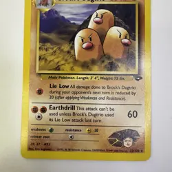 Brock's Dugtrio 22/132 Gym Challenge Regular Pokemon TCG NM - Image 3