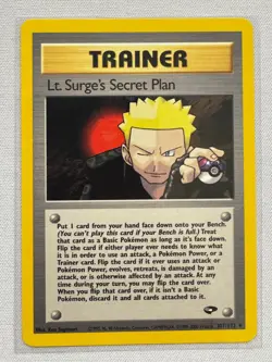 Lt. Surge's Secret Plan 107/132 Rare Gym Challenge Pokemon Near Mint - Image 1