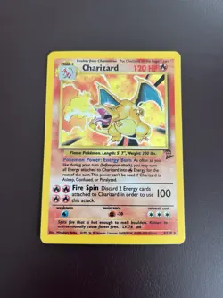 Pokemon TCG Charizard 004/130 Base Set 2 Holo 1999-2000 LP-NM - Image 1